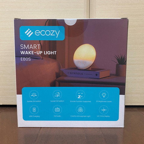 スマート目覚まし時計「エコジー ecozy E80S」は光と音による心地よい入眠と起床をサポート