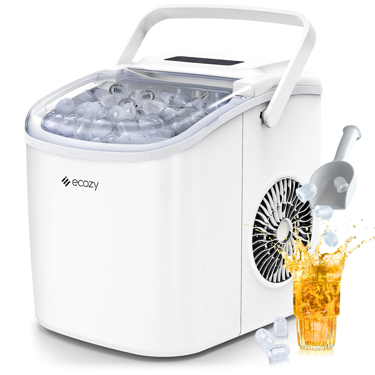 製氷機 家庭用 高速製氷機 最速6分 自動洗浄機能付き 2サイズの氷