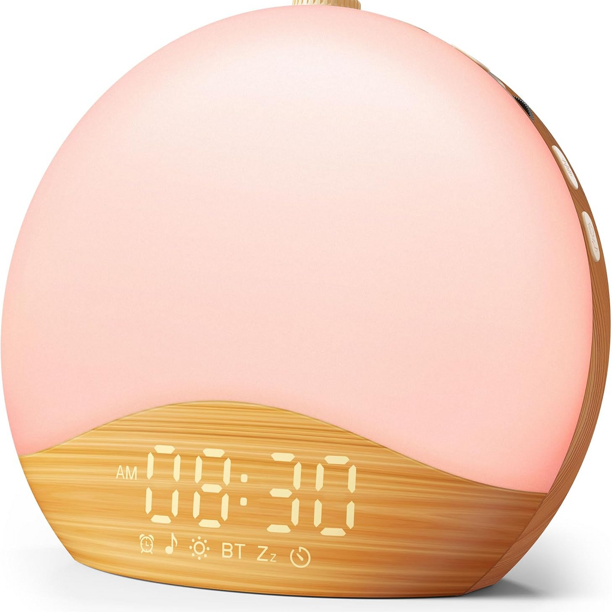 ecozy 目覚まし時計 光 ホワイトノイズマシン 26種癒し音 17種ライト
